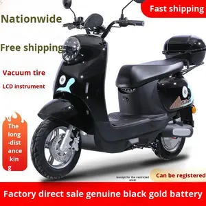 Sepeda Motor Listrik Skuter Roda Dua Cross-border Small Golden Turtle Bertenaga Baterai Rem Cakram Kecepatan Maksimum 25km/jam Mampu Menanjak Bukit - Product Image 3