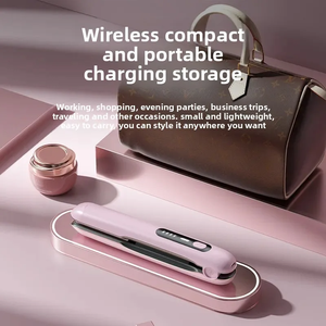 Mini kablosuz USB şarj edilebilir düzleştirici saç düzleştirici ve bukle makinesi 2 1 taşınabilir şekillendirme cihazı - Product Image 6