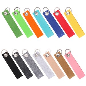 Porte-clés en feutre Accessoire de bricolage-Porte-clés simple et créatif avec logo imprimé dessus - Product Image 1