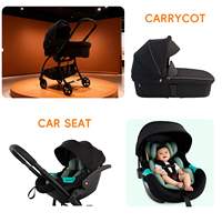 Nouvelle Arrivée Land Leopard Eagle High Landscape Poussette Bébé Légère 3-en-1 à Pliage Automatique avec Châssis en Alliage d'Aluminium et 4 Roues