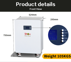 แบตเตอรี่สำรองพลังงานแสงอาทิตย์แบบพกพา รุ่น BT-15Kwh 15 กิโลวัตต์ชั่วโมง 51.2 โวลต์ 300 แอมป์ชั่วโมง LiFePO4 พร้อมล้อ สำหรับใช้ในบ้าน 8000 รอบการใช้งาน - Product Image 2