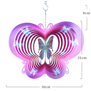 Ball 3D Rotating Metal Outdoor <b>Garden</b> Hanging Decoration - Product Image 1