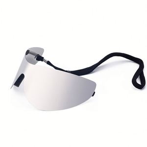 Lunettes de soleil Y2K de luxe vintage surdimensionnées, style punk, sans monture, avec verre monobloc, personnalisables avec logo, pour femmes et hommes - Product Image 4