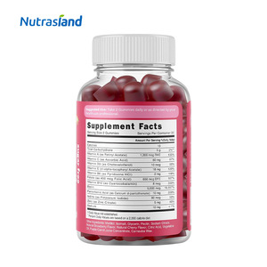 جيل فيتامينات متعددة للجميع من عمر الولادة بنكهة الفراولة والكرز للعناية بالبشرة والأظافر للبالغين - الأكثر مبيعًا - Product Image 3