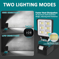 Lampe de travail Makita transfrontalière, rechargeable pour l'extérieur, pêche nocturne, camping, multifonctionnelle, ultra-lumineuse