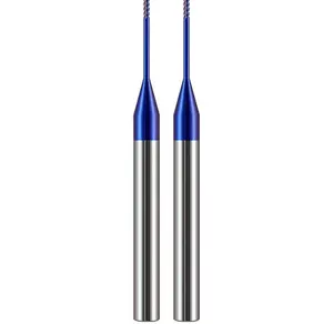 XCJ-cortador de carburo de microdiámetro HRC65, fresadora CNC con orificio profundo, fresas en miniatura para acero inoxidable