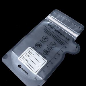 Sacs de conservation du lait maternel sans BPA de 200 ml avec fermeture éclair, logo personnalisé, 30 unités, étanches et sécurisés pour le stockage de la bière et de l'eau minérale - Product Image 4