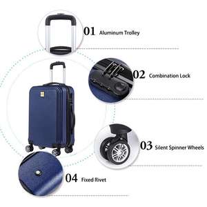 กระเป๋าเดินทาง ABS ขนาด28นิ้ว24นิ้วชุดกระเป๋าเดินทางโพลีเอสเตอร์ ABS - Product Image 2