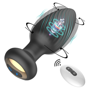 <b>Remote</b>-<b>Controlled</b> 100% Waterproof Silicone Anal Plug & Prostate <b>Vibrator</b> Electric Butt Massager Sex Toy - Product Image 2