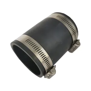 Waste Water Rubber Flexible Straight Coupling For Hdpe Pipe drain-pipe