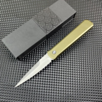 Couteau de poche pliable double à manche en alliage d'aluminium 920, couteau tactique de survie pour le camping en plein air, la chasse, l'autodéfense