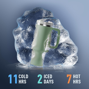 Gobelet isotherme en acier inoxydable de 40 oz avec logo personnalisé, isolation thermique de 12 à 24 heures pour les promotions d'entreprise - Product Image 3