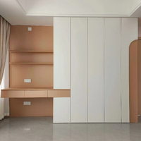 Armoire sur mesure avec portes battantes, armoire de rangement moderne pour chambre à coucher, fabriquée sur mesure