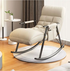 Fauteuil inclinable à bascule moderne en métal, <span class=keywords><strong>chaise</strong></span> <span class=keywords><strong>longue</strong></span> pour salon, chambre à coucher, balcon - Product Image 4