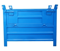 AOCHEN Haute Qualité Industrielle Métal Pliable Stillage Entrepôt Conteneur De Stockage Boîte Empilable Logistique Boîtes De Chiffre D'affaires