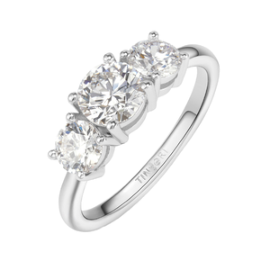 Bague en argent sterling 925 avec diamant moissanite Goldleaf, couleur D, VVS, bagues de fiançailles et de mariage pour femmes - Product Image 1