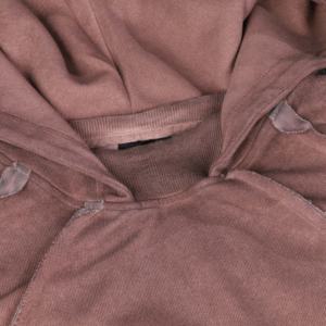 ผู้ผลิตเสื้อฮู้ดดี้โอเวอร์ไซส์ผ้าฝ้ายเทอร์รี่ 100% แบบสั่งพิมพ์ลายได้ ตัดเย็บแบบวอชด์ ทรงหลวม ชายเสื้อแบบดิบ สำหรับผู้ชาย ฤดูใบไม้ร่วง - Product Image 6