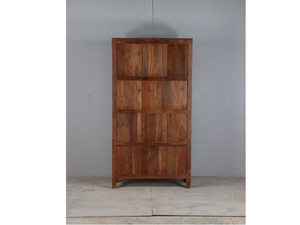 Vitrina de Madera Maciza con Puertas de Vidrio, Mueble de Exhibición con Gran Espacio de Almacenamiento y Diseño Elegante para Sala de Estar - Product Image 5