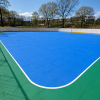 Système de dalles modulaires en PP pour patinoires de fabricants, idéal pour les nouvelles installations sportives, les centres de villégiature et les aménagements de sites.