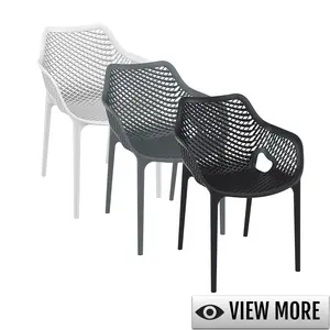 Modern Wholesale Plastic Air Chair Dining Chairs For Garden Outdoor Cafe Hotel Patio Dining Room Armchair