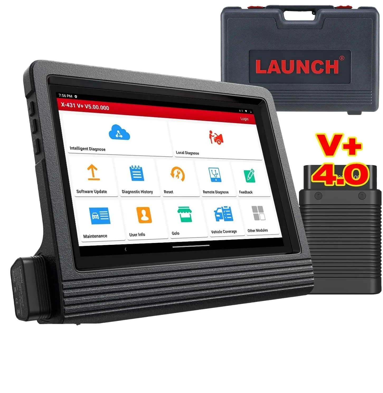 Launch X-431 Model 2022, Alat Diagnosa Otomatis OBD2 Otomotif Tablet PCObd 4.0 8 "X431 V V4.0