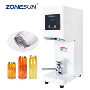 ZONESUN, máquina de costura de latas de aluminio con anillo de cerveza de lata de aluminio, máquina semiautomática de sellado de tapas de botellas de plástico - Product Image 1