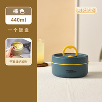 Ensemble Boîte à Déjeuner Multicouche Empilable Portable Isolée en Acier Inoxydable 304, Type Bento, avec Couverts et Sac