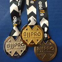 Médailles personnalisées BJJ Sport Championnat Médaille Métal Artisanat Trophées Jiu Jitsu Médailles