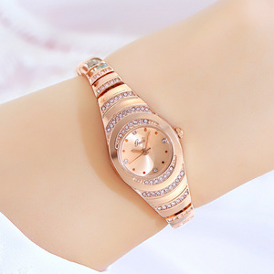 Montre-bracelet pour femme, style haut de gamme et de niche, incrustée de diamants, montre étanche de grande valeur pour femmes - Product Image 1