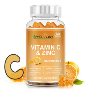 WELLBODY OEM/ODM özel etiket fabrika kaynağı <span class=keywords><strong>C</strong></span> vitamini Gummies bağışıklık savunma vücut sağlıklı VC tutmak - Product Image 1