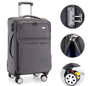 32-Inch Trolly Bag Oxford Cloth Pull Spinner <b>Suitcase</b> Luggage Case Zipper Business Travel Students Trolley Roller Bag - Product Image 1