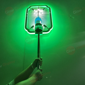 Rak <span class=keywords><strong>Display</strong></span> Anggur & Champagne LED Portabel dengan Logo Kustom Grosir, Dilengkapi 5 Lampu Sorot RGB - Product Image 5