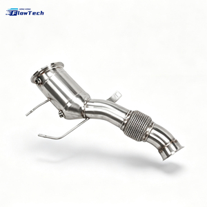 High Performance for BMW B58 X5 X6 735 740 3.0T Downpipe with OPF High Flow Stainless Steel Turbocharger Exhaust Pipe <b>polishing</b> - Product Image 5
