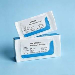 Suturas Quirúrgicas de Seda Trenzada Negra USP al por Mayor, No Absorbibles, Estériles, <span class=keywords><strong>para</strong></span> <span class=keywords><strong>Perros</strong></span> Grandes, Clínicas Veterinarias, Certificación CE - Product Image 5
