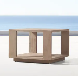 Sassanid extérieur patio jardin ensembles hôtel station Massimo teck café table d'appoint moderne de luxe mobilier d'extérieur - Product Image 6
