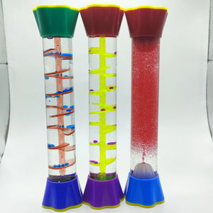 OEMリキッドモーションバブラー落ち着いたフィジェット自閉症コミュニティ大人オイル水砂時計ダブルカラーオイル砂時計液体タイマー - Product Image 2