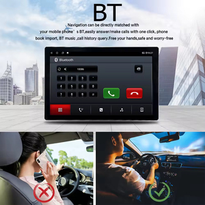 13 inç dönen 360 derece araba radyo çalar 1Din Qualcomm 2K ekran Carplay <span class=keywords><strong>Android</strong></span> oto evrensel GPS 4 + 32GB kafa ünitesi - Product Image 6