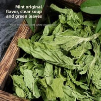 Feuilles de menthe séchées aux herbes chinoises, Mentha sans additifs, vertes, propres et saines, infusion d'herbes du Guangxi pour le thé et les cocktails