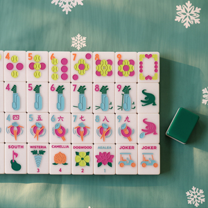 Juego de Fichas de Mahjong Americanas de Acrílico OEM, Personalizadas, Ecológicas, Duraderas, Modernas, con Reverso Verde <span class=keywords><strong>Verve</strong></span>, Clásicas - Product Image 1