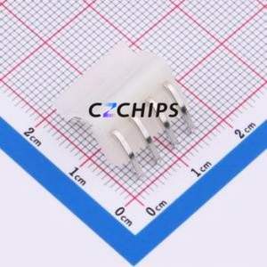 3.96-4AW Wire-to-Board Pin Header Bent Lead Through Hole,P=3.96mm Connector 1x4P 3.96mm Right Angle Insert 4P - Product Image 2