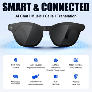Occhiali intelligenti con fotocamera invisibile 1080P Video WiFi Streaming Bluetooth musica Smart occhiali Lunettes Intelligentes - Product Image 3