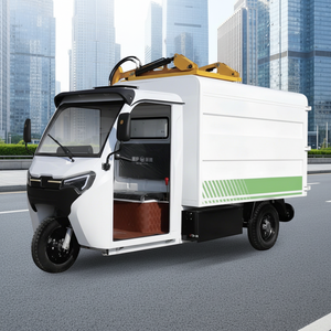 High-Efficiency Electric Closed Side-Loading Garbage <strong>Tricycle</strong> Powerful Motor <strong>Compact</strong> &amp; Easy-to-Operate 3m Capacity - Product Image 1