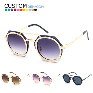 Luxury Brand Vintage Sunglasses Men Round Metal Frame Sunglasses Mirror Classic Retro Sun Glasses Women Luxury Eyewear - Product Image 1