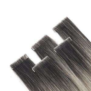 KSWIGS <b>Strong</b> <b>Glue</b> PU Invisible Tape In Extensions Silky Straight Human Hair Seamless Weft Reusable Multiple Times - Product Image 5