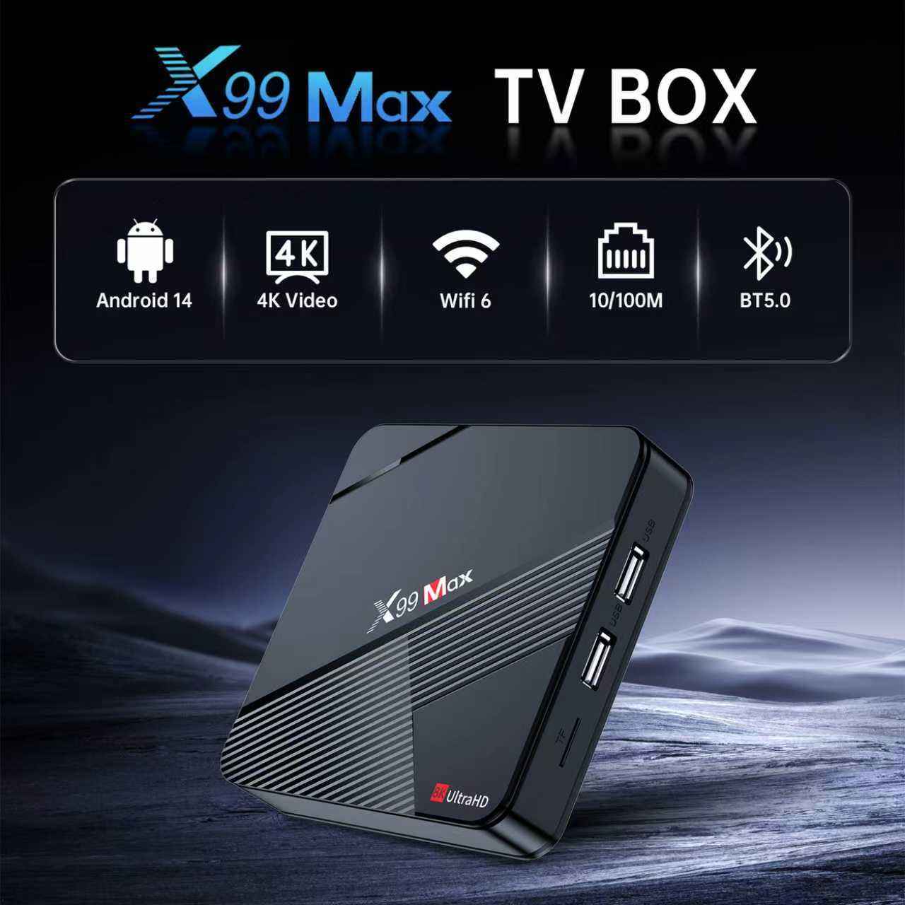 X99 Android TV Box - 4K HDR10 High Performance Streaming