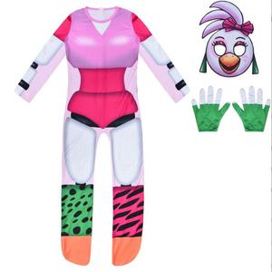 Ecowalson Disfraz Cosplay de Five Nights at Freddy's, Juego de Terror, Mameluco con Máscara, Regalo de Cumpleaños de Anime <span class=keywords><strong>Fnaf</strong></span> para Niños - Product Image 3