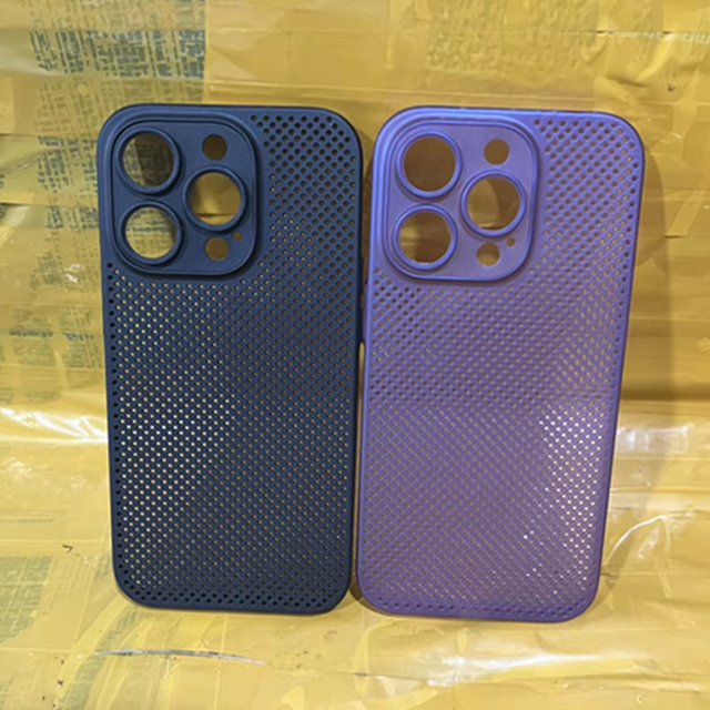 Summer Heat Dissipation Hollow Breathable Ultra Thin Grid PP Phone case for iPhone 12 13 14 15 16 17 Pro Max Phone Cover