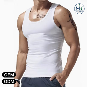 T-shirt Senza Maniche da <span class=keywords><strong>Uomo</strong></span> Sportiva in Poliestere per Fitness, Corsa e Allenamento, Maglietta Traspirante ad Asciugatura Rapida - Product Image 1