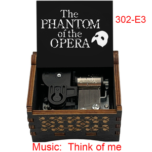Caja de Música de Madera Vintage con Diseño de Anime 'Think of Me', Regalo de Recuerdo, Obsequio Musical Especial y Lindo para Fans, Amigos, Cumpleaños - Product Image 6