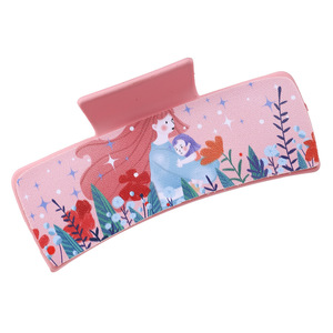 Collection Fête des Mères – Élégante Pince à Cheveux Requin Xiyin en Cuir PU Faite à la Main, Rose Doux, pour un Amour Familial Transfrontalier - Product Image 5